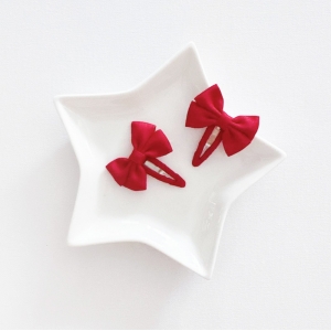 Girl Hair Clip Bow CNY Pair (GHP6427)